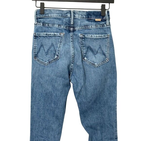 Mother Superior High Waisted Runaway Slice Heel Jeans in Morning Chores Size 25 - Picture 4 of 13